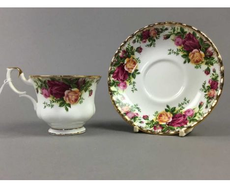ROYAL ALBERT 'OLD COUNTRY ROSES' PART TEA SERVICE,along with another part tea service