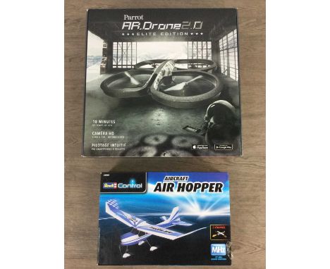 PARROT AR DRONE 2.0,Elite Edition, together with a Revel Air Craft Air Hopper, both boxed