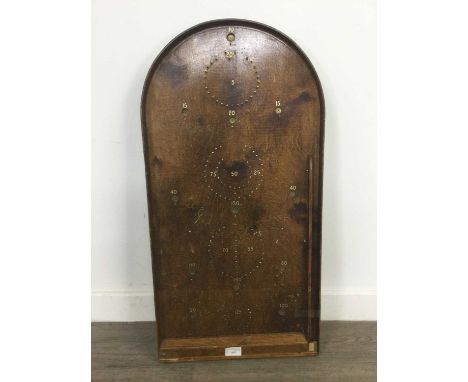 VINTAGE BAGATELLE BOARD,77cm high, 39cm wide
