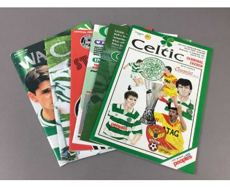 ELEVEN CELTIC FOOTBALL GUIDES,circa 1970s onwards, along with two newspapers from May and April 1967, copies of the Celtic Vi