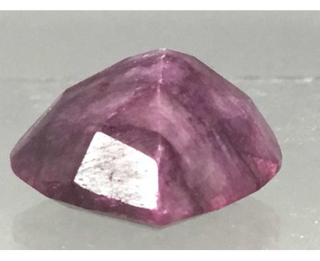**CERTIFICATED TREATED UNMOUNTED RUBY,63.15 carats, with IGLI certificate