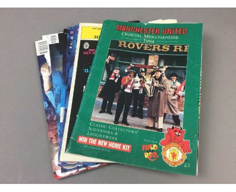 GROUP OF FOOTBALL PROGRAMMES,including Rangers, Celtic, Scotland and Manchester United