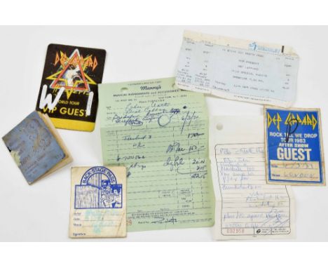 Pete Overend Watts (Mott the Hoople) - Overend Watts' personal membership booklet to the 1600 Club, Hereford, 1965*; together