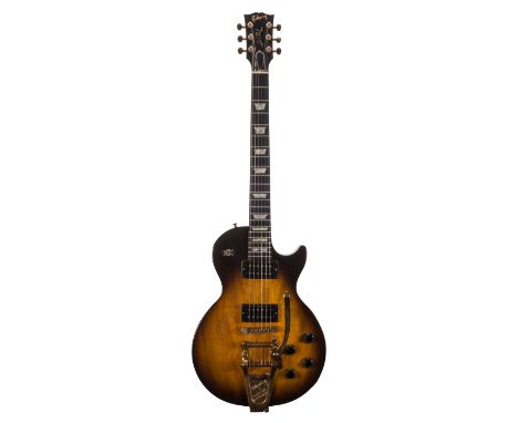 1992 Gibson Les Paul Studio electric guitar, made in USA, ser. no. 9xxx2xx5; Finish: sunburst, lacquer checking, light buckle