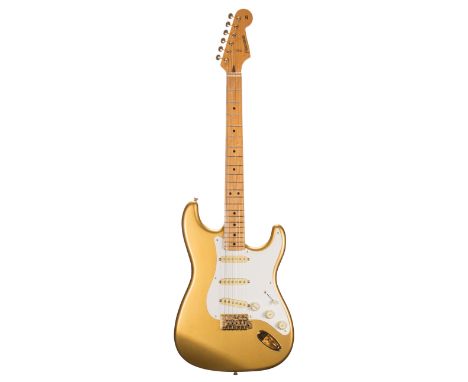 1990s Fernandes LE-2 electric guitar, made in Japan; Finish: gold; Fretboard: maple; Frets: good; Electrics: working; Hardwar