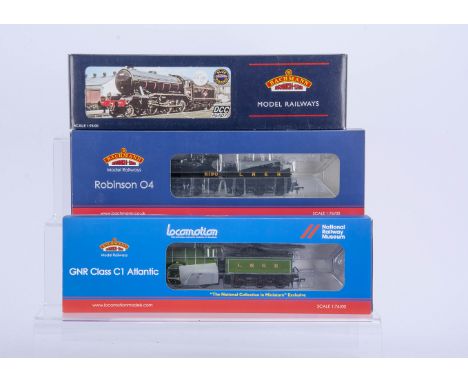 Bachmann 00 Gauge LNER Steam Locomotives, 32-275 black Class K3 2-6-0 2934, 31-003 black Robinson 04 2-8-0 6190 and NRM 31-76