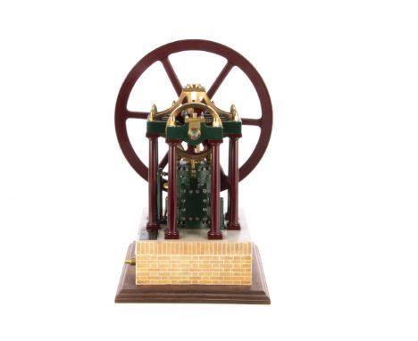 A fine model of James Booth's Rectilinear Steam Engine of 1843, believed to be based on the 'Engineering in Miniature' publis