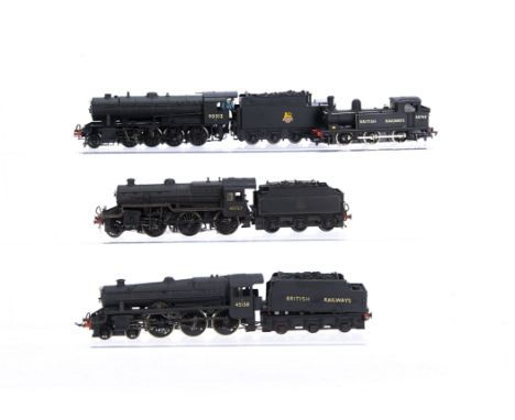 Hornby Lima and Bachmann 00 Gauge BR black Steam Locomotives with modifications and detailing, Hornby R859 Silver Seal 45158 