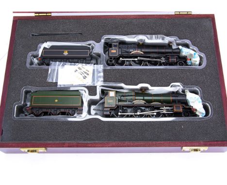 Bachmann 00 Gauge Severn Valley Railway Limited Edition Box Set, comprising GWR green 4930 'Hagley Hall and BR black 7819 'Hi