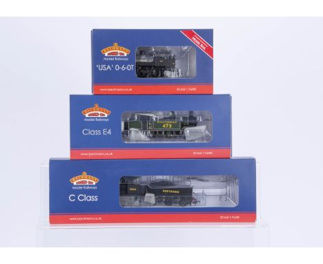 Bachmann Branchline 00 Gauge Southern Steam Locomotives,  31461A black C class Locomotive and Tender 1294, MR102 black USA cl