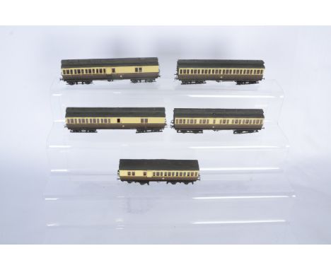 Ratio or similar 00 Gauge kitbuilt GWR chocolate and cream Clerestory Coaches D&amp;S Models Bogie Coach, Clerestory, Third/B