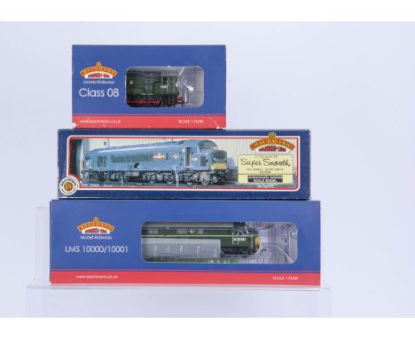 Bachmann 00 Gauge BR Diesel Locomotives, 31-997 BR green eggshell blue waistband 'LMS' 10001, 32-120-LN01 green 13287 Diesel 