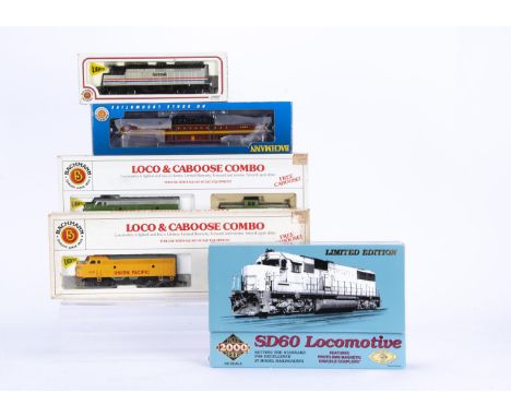 American H0 Gauge Diesel and Electric Locomotives, a boxed group, diesel examples, Proto 2000 23514 SD 60 5969 in Union Pacif