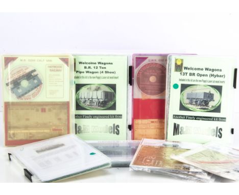 Finescale 0 Gauge Wagon Kits by various makers, all in 'flat-pack' format, comprising Haywood Railway GWR 4-plank wagon, GWR 