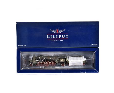 Liliput By Bachmann H0 Gauge German Steam Locomotive and Tender, a boxed L104000 IV h 64 in green Grobherzoglich Badische Sta