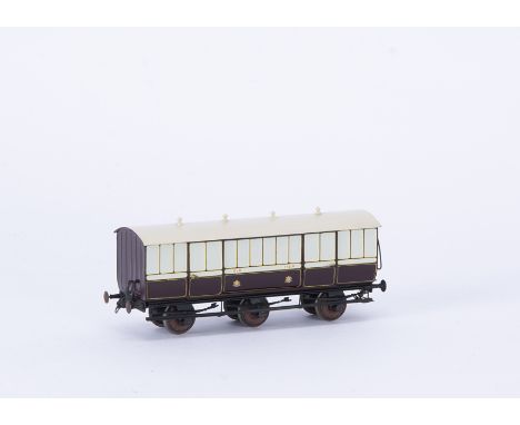 Lawrence Scale Models kitbuilt 00 Gauge 4mm Caledonian Railway 6 wheel Passenger Luggage Brake 1105,   Lawrence Scale Models 