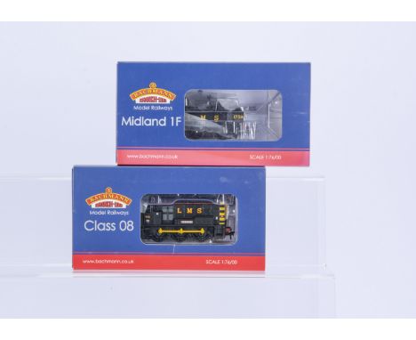 Bachmann 00 Gauge LMS black 0-6-0 Diesel and Steam Locomotives, 32-106K Class 08 601 'Spectre' Diesel Shunter Ltd Ed 466/504 