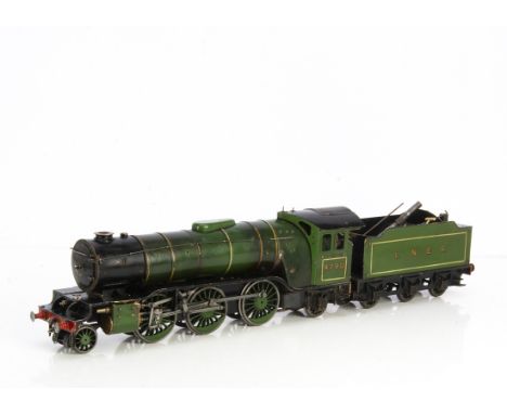 A Gauge 1 live steam Coal-fired LNER Gresley 'V2' 2-6-2 Locomotive and Tender, a fully-engineered model, fitted with twin out