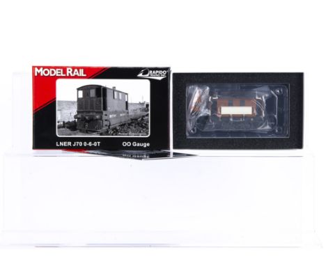 Rapido for Model Rail MR-210 LNER brown J70 0-6-0 Steam Tram Engine,  in original box, E, appears unrun/test run only, box VG