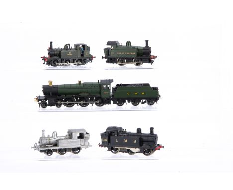 GWR and LMS Kitbuilt and original and modified Hornby and Bachmann 00 Gauge Locomotives, kitbuilt unpainted GWR ex Cambrian 2