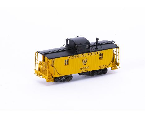 Iron Horse by Precision Scale Co H0 Gauge Pennsylvania Railroad Wood Cabin Car Class N6B (Centered Cupola) #16542-3, Woosung,