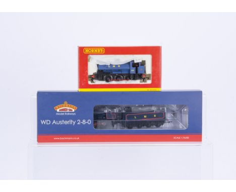 Bachmann and Hornby 00 Gauge Longmoor Military Railway blue Steam Locomotives, Bachmann 32-250A WD Austerity Class 2-8-0 7925