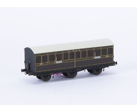 Lawrence Scale Models kitbuilt 00 Gauge 4mm London Brighton and South Coast Railway 6 wheel Fruit and Milk Van 252,   Lawrenc