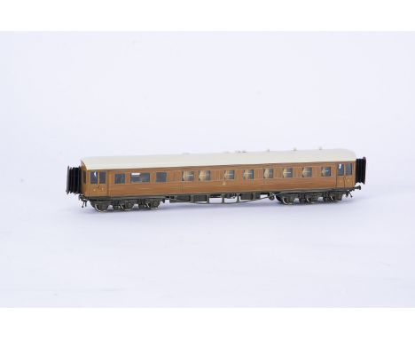 Lawrence Scale Models kitbuilt 00 Gauge 4mm twelve wheel 1st Class Sleeping Car,  with interior details and figures, lined bo