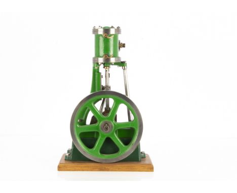 A Stuart Turner No 1 Single-cylinder Vertical Engine, standing approx 13½" high, with 2" x 2" cylinder and 7" diameter flywhe