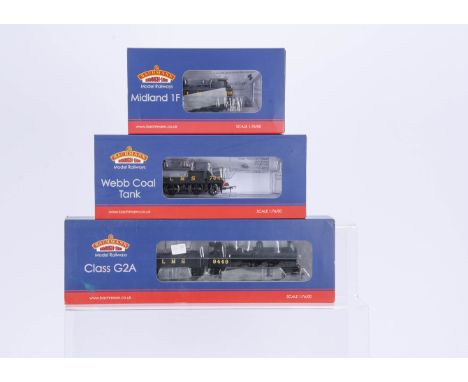 Bachmann Branchline 00 Gauge  LMS black Steam Locomotives,  31-476 G2A class 0-8-0 Tender Locomotive 9449,  31-430 Midland Cl