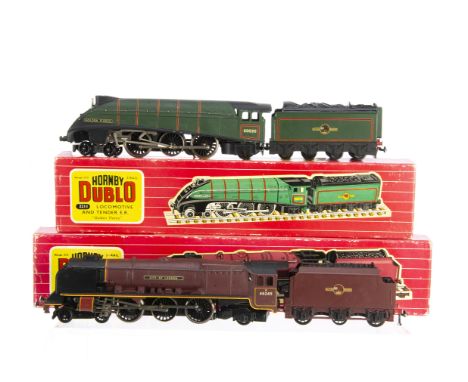 Hornby-Dublo 00 Gauge 2-Rail Locomotives and Tenders,  2211 BR matt green Class A4 60030 'Golden Fleece with instructions, Gu
