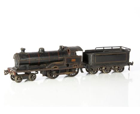 An early Bing for Bassett-Lowke 0 Gauge clockwork 'George the Fifth' 4-4-0 Locomotive and Tender,  in LNWR lined black as No.