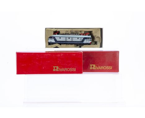 Rivarossi H0 Gauge FS Electric Locomotives, 1471 light blue/dark blue E632 042, 1467 brown E424 143 and 1463 brown E636 381, 