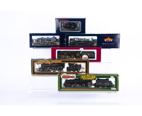Bachmann Mainline Dapol Hornby 00 Gauge Steam Locomotive, Mainline, 37052 BR Black 4MT class 75006 4-6-0 Locomotive and tende