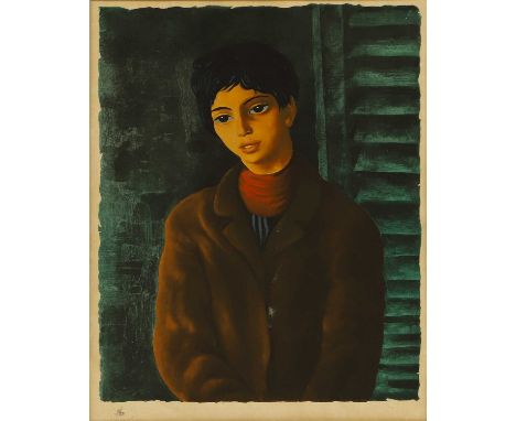 Moïse Kisling (Polish-French, 1891-1953) Portrait of a boylithograph in colours, numbered 'IV/LXX' with Atelier Kisling blind