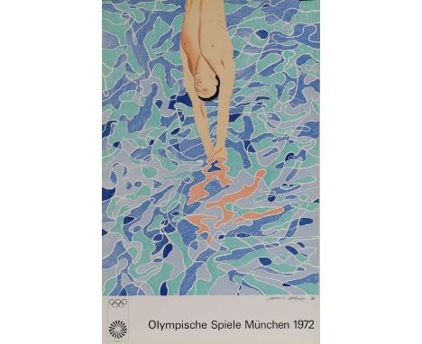 David Hockney OM CH RA (b.1937) 'Olympische Spiele München 1972'offset lithograph in colours, from an open editionsheet 101 x