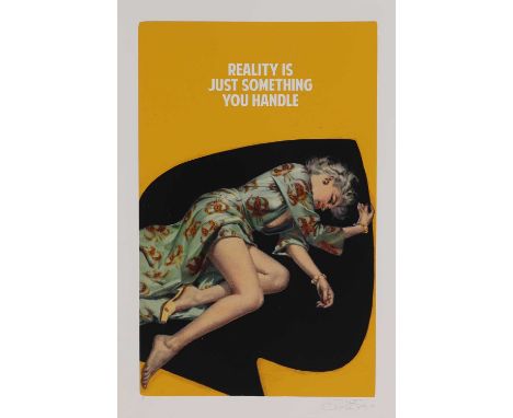 ▴ The Connor Brothers (b.1968) 'Reality Is Just Something You Handle'giclée print in colours with silkscreen varnish, artist'