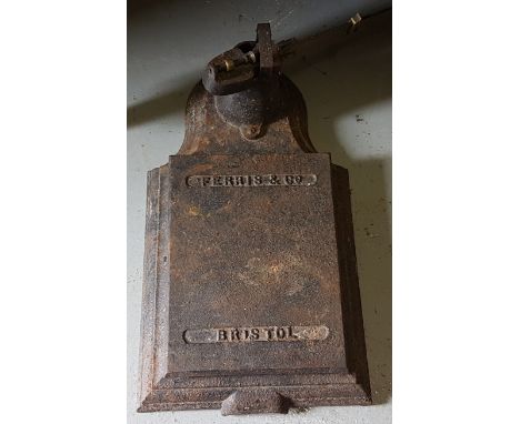Jockey's metal scales, stamped FERRIS &amp; CO, BRISTOL
