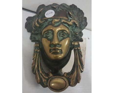 “Analivia” brass door knocker (from the halldoor of No 6 Fownes St, Dublin, the offices of M-S Cusack and Hinton, removed 197