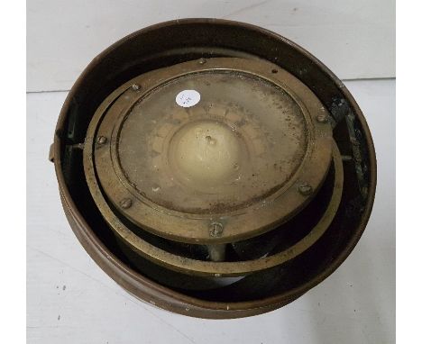 LILLEY &amp; REYNOLDS ship's barometer in a brass frame