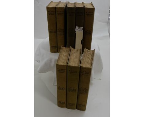 Book - W B Yeats, The Collected Works of W B Yeats in Verse and Prose, Shakespeare Head Press, 1908, 8 Volume set with manusc