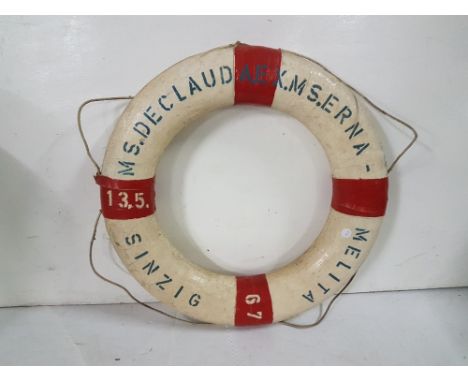 “MS DECLAUD” boat life ring