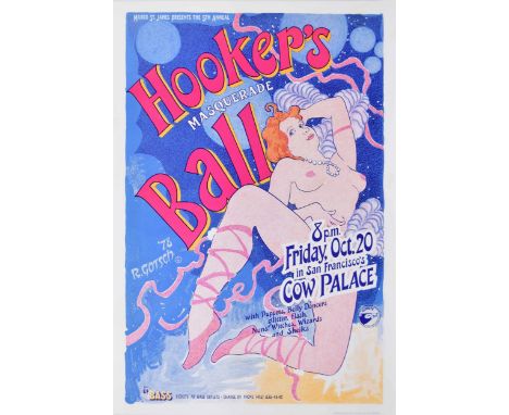 Hooker's Masquerade Ball -&nbsp;vintage&nbsp;US advertising poster for the&nbsp;Ball at The Cow Palace, San Francisco 1978, 5