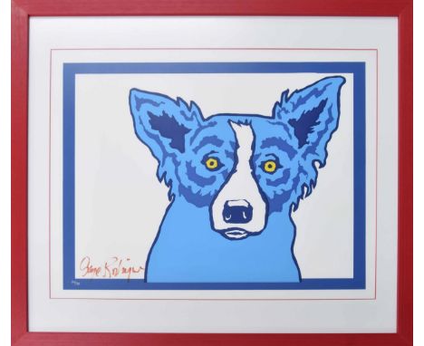 George Rodrigue (American 1944-2013), 'Top Dog', limited edition print, signed and numbered&nbsp;34/50,&nbsp;30" x 25",&nbsp;