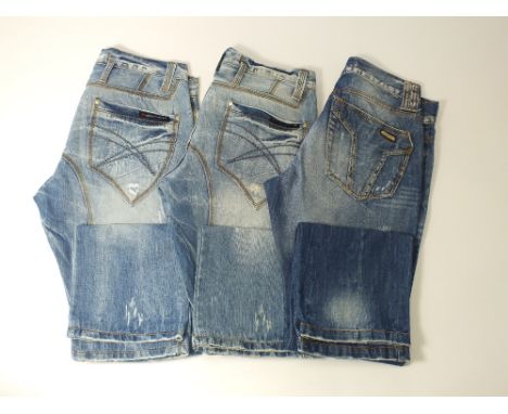 Two pairs of Cipo and Baxx jeans, light blue, size 34 