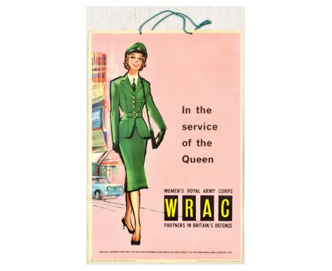 Original vintage recruitment propaganda poster - In the service of the Queen Women's Royal Army Corps WRAC Partners in Britai