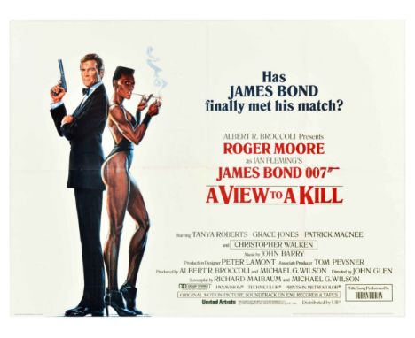 Original vintage movie poster for the classic spy film James Bond 007 A View to Kill - Has James Bond finally met his match? 
