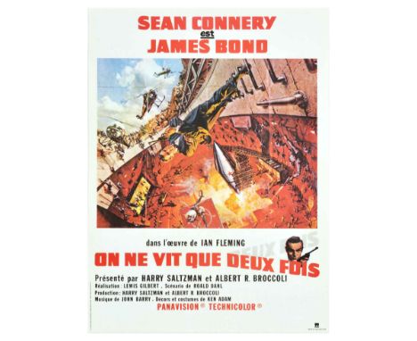 Original vintage 007 movie poster for the 1967 film - You Only Live Twice / On ne vit que deux fois - written by Ian Fleming,