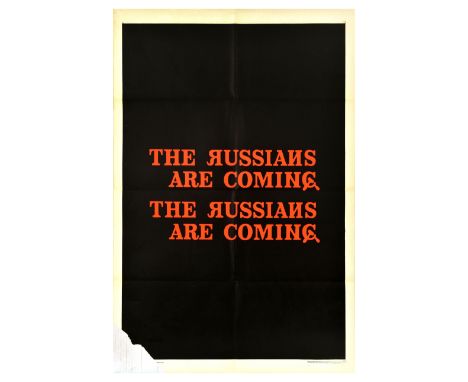 Original vintage movie poster for a 1966 American comedy film The Russians Are Coming, directed by Norman Jewison, starring C