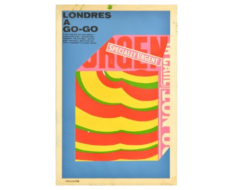 Original vintage movie poster for The Sandwich Man / Londres A Go-Go, a 1966 British comedy film directed by Robert Hartford-